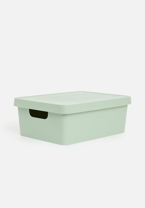 Storage Solutions - Stack storage box w lid - Green