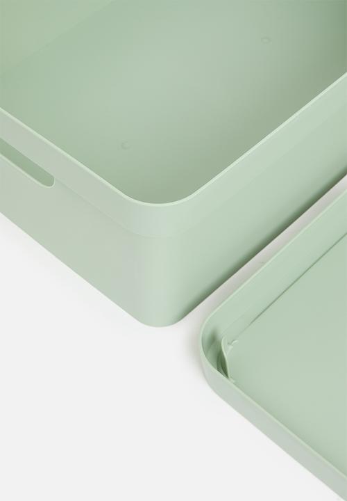 Storage Solutions - Stack storage box w lid - Green