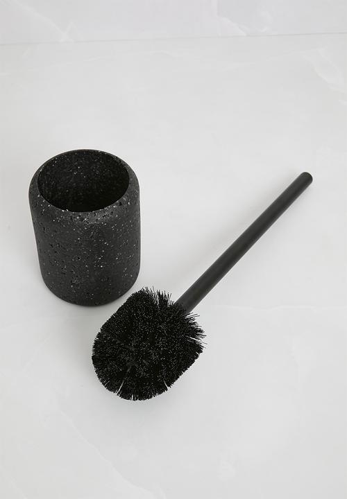 Sixth Floor - Terazzo Toilet Brush Holder - Black