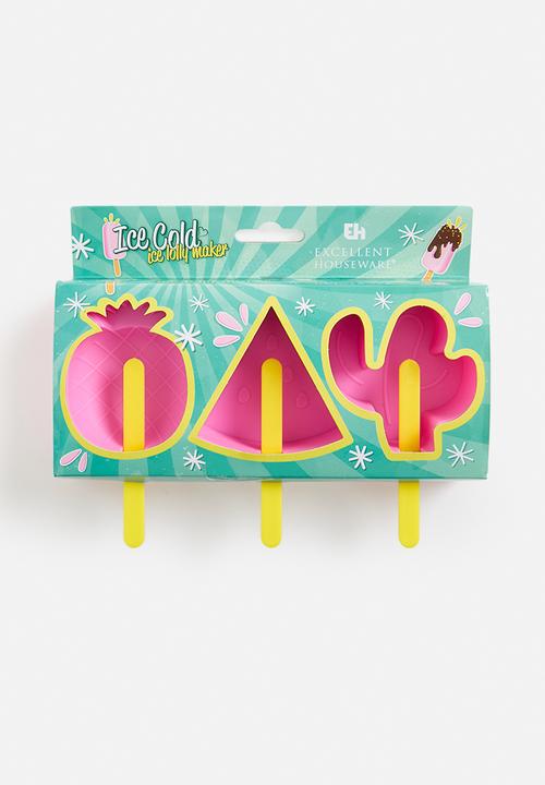 Excellent Houseware - Tropical ice lolly maker - Pink