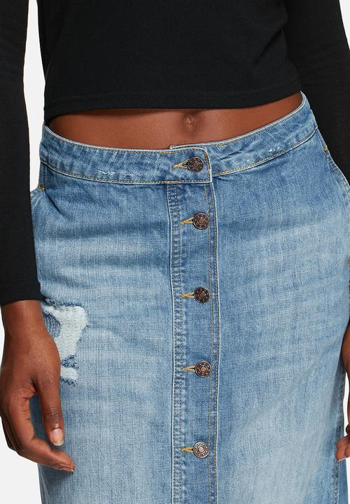 ONLY - Ashton Midi Denim Skirt