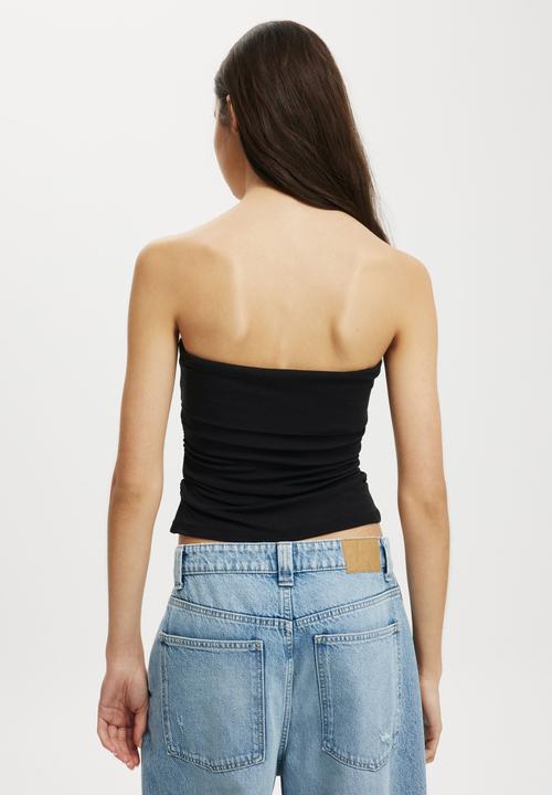 Cotton On - Rhi Gathered Tube - Black