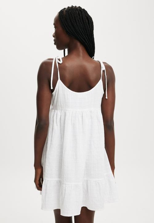 Cotton On - Sunny Babydoll Mini Dress - White