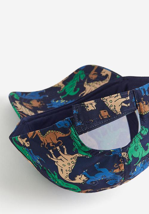 H&M - Printed cap - dark blue dinosaurs