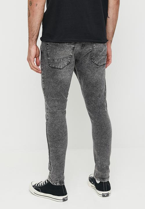 Brave Soul - Denim Jeans - Grey Acid Wash