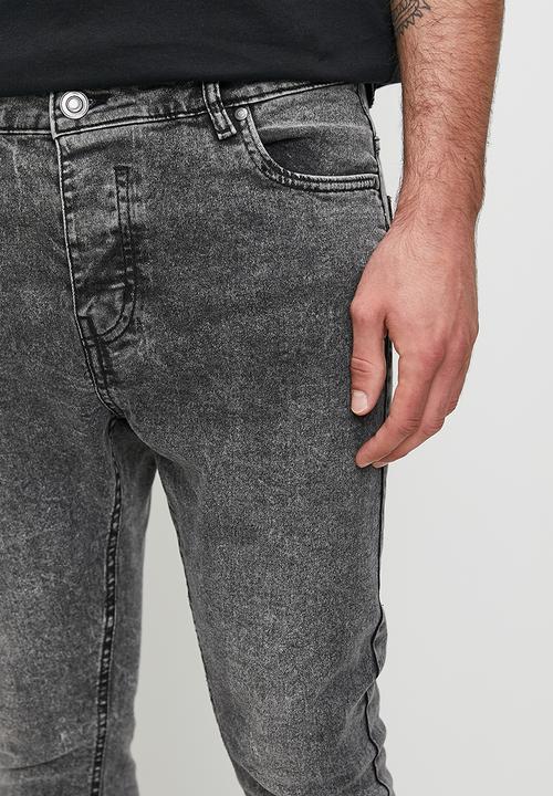 Brave Soul - Denim Jeans - Grey Acid Wash