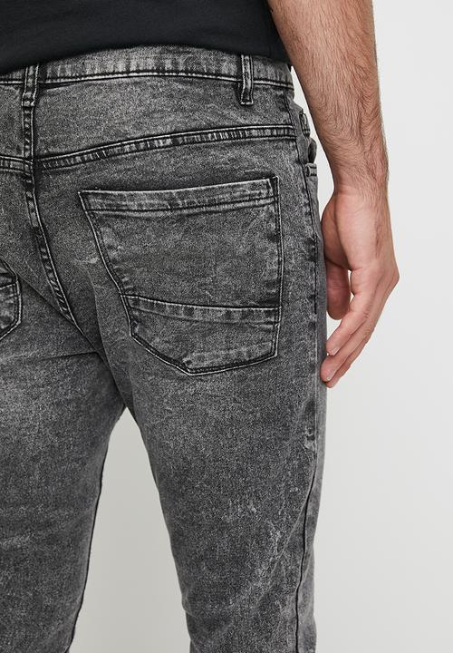 Brave Soul - Denim Jeans - Grey Acid Wash