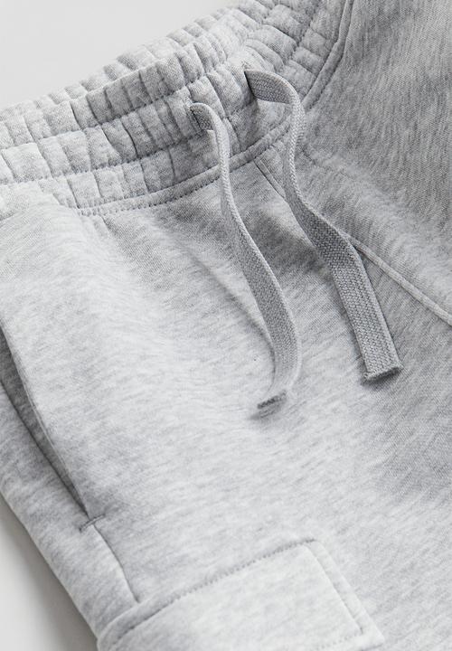 H&M - Cargo shorts - light grey marl 