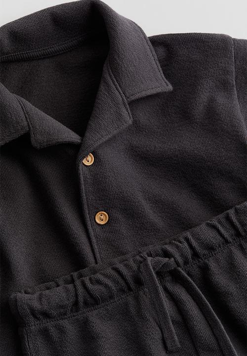 H&M - 2 piece cotton jersey set - charcoal