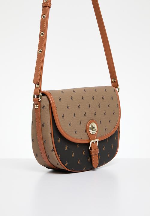 POLO - Pennsula saddle crossbody bag - tan