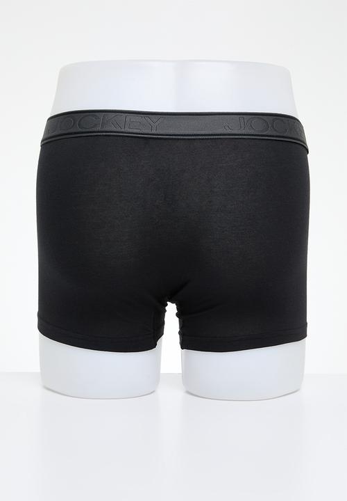 Jockey - U-pouch short leg trunk 2 pack - black