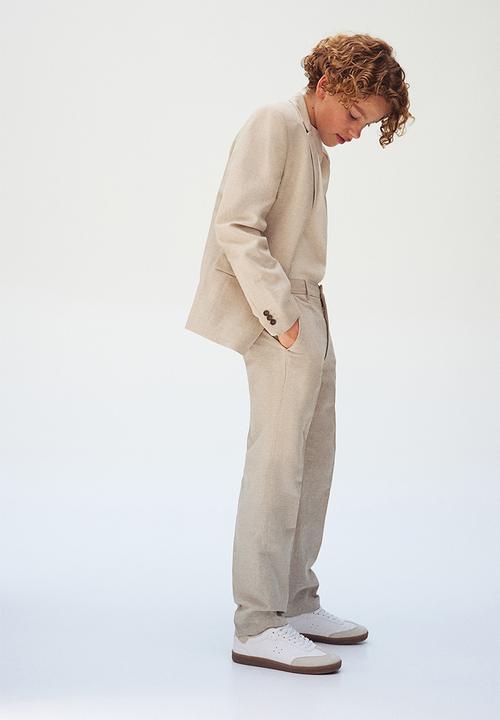 H&M - Textured suit trousers - beige