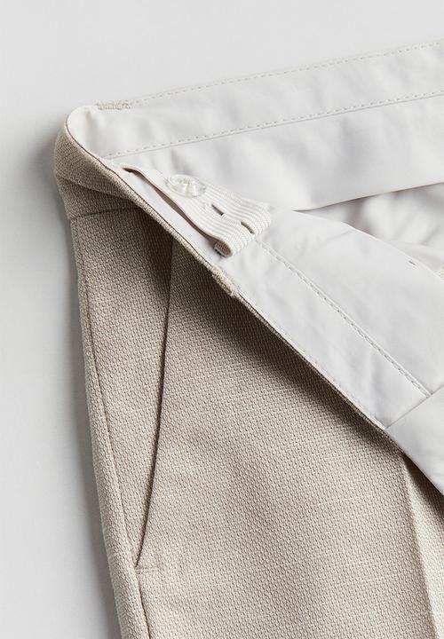 H&M - Textured suit trousers - beige