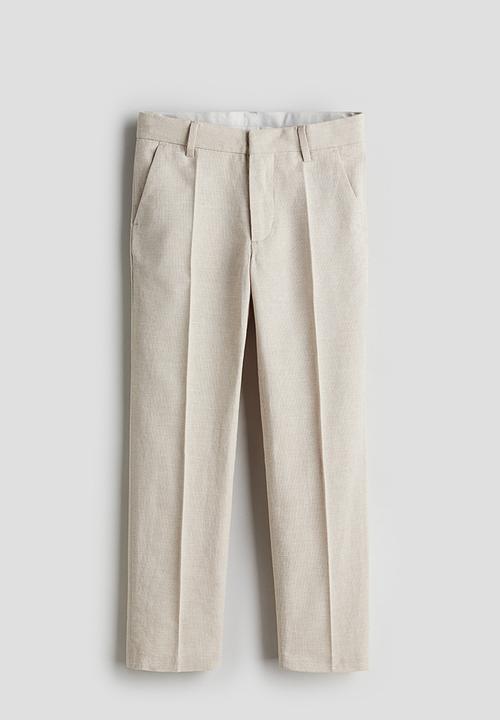 H&M - Textured suit trousers - beige