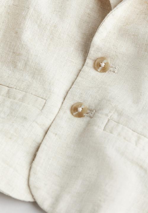 H&M - 2-Piece linen-blend dressy set - beige