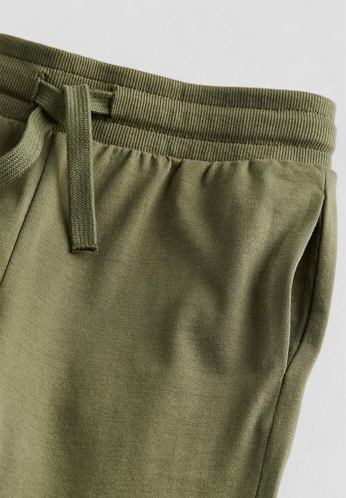 H&M - Jersey joggers - khaki green 