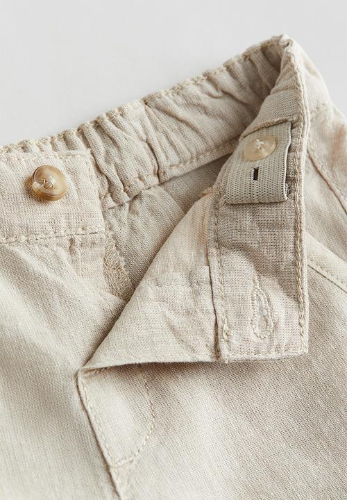 H&M - 4 piece dressy set - light beige & white