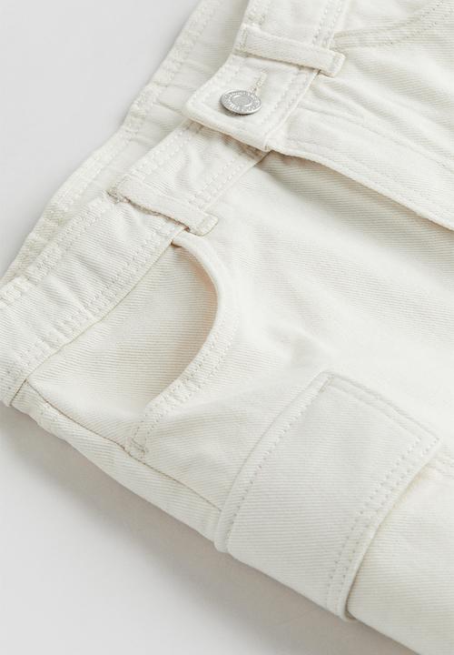 H&M - Cargo skirt - light beige