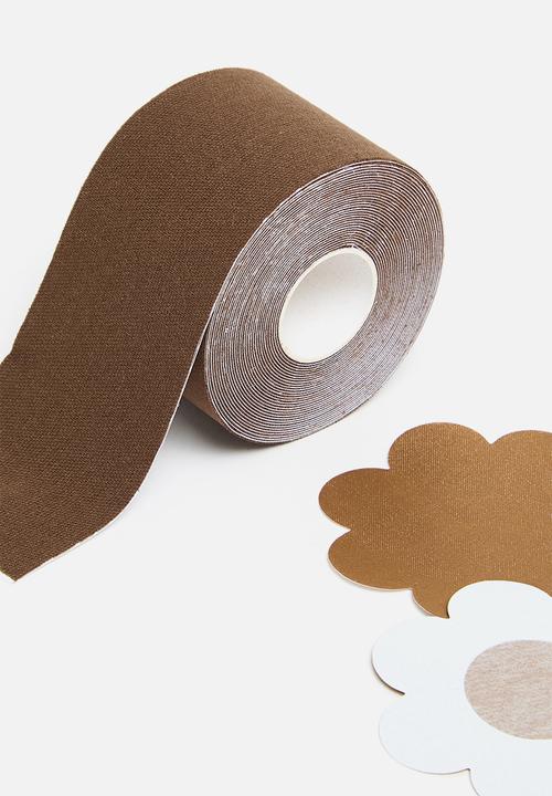 Easy Curves Shapewear - Body Tape + nipple covers brown