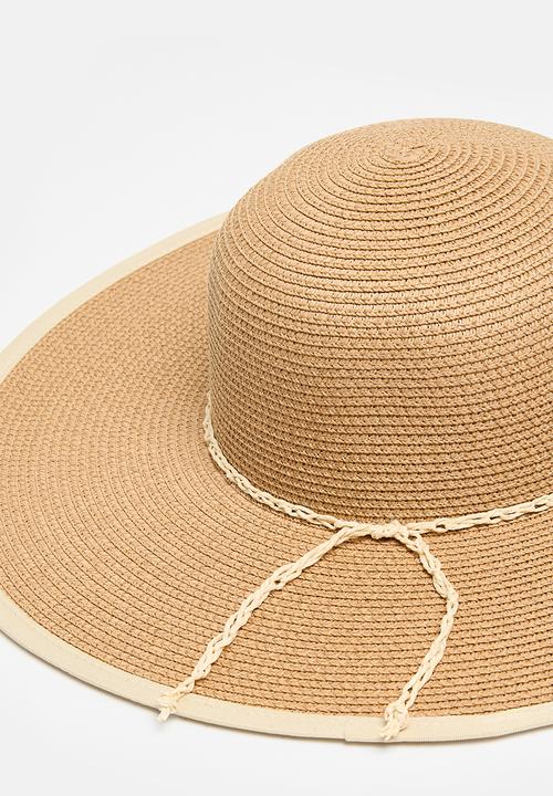 Superbalist - Tatum sun hat - natural & white
