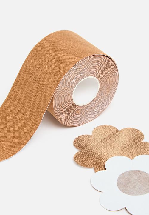 Easy Curves Shapewear - Body Tape + nipple covers caramel tan