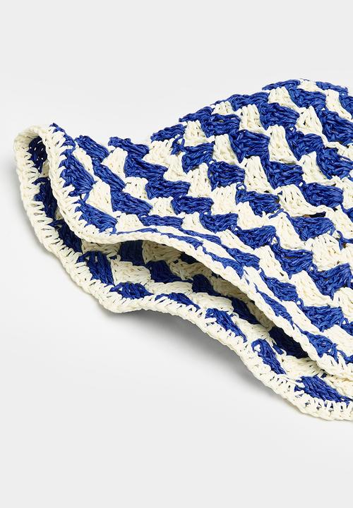 Superbalist - Mosaic bucket hat - blue