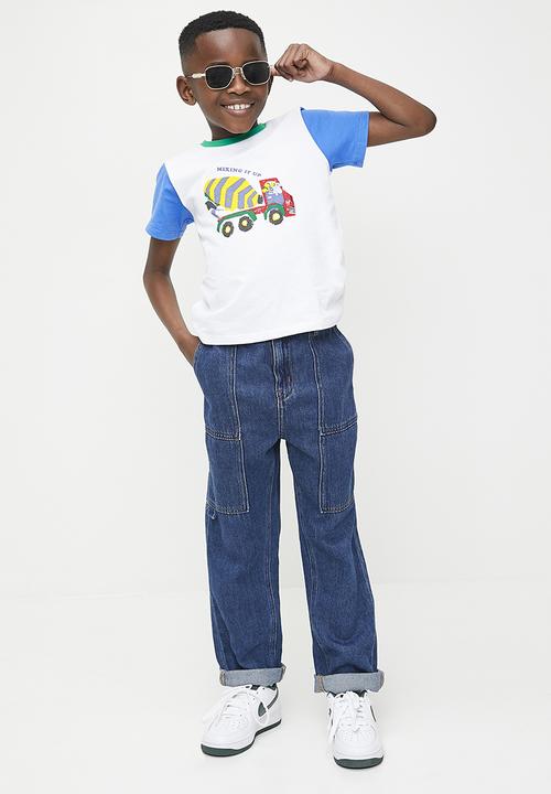 Pop Candy - Colour block crew neck - multi