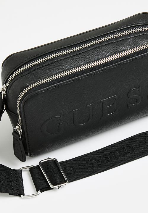 GUESS - Haddington mini zip crossbody- black