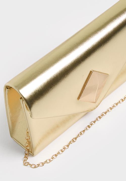 MILLA - Moonbeam metallic clutch bag-gold