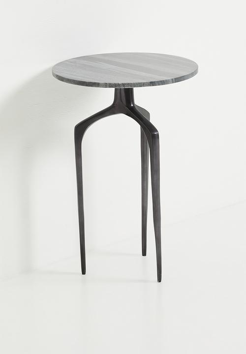 Sixth Floor - Marble round table - Black