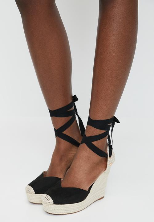 Miss Black - Moniker 2 espadrille - black