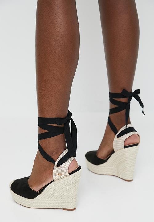 Miss Black - Moniker 2 espadrille - black