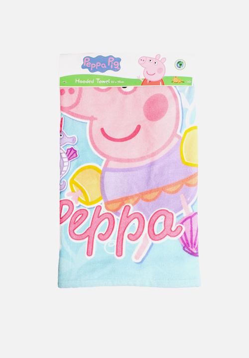 The Character Group (Legacy) - Peppa pig hooded towel - lilac