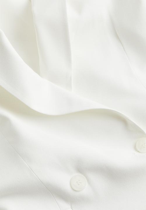 H&M - Double-breasted blazer - white