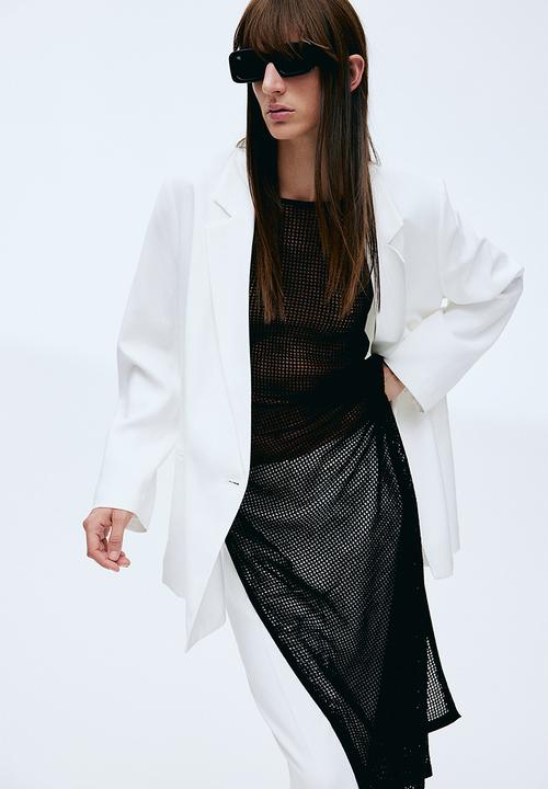 H&M - Double-breasted blazer - white