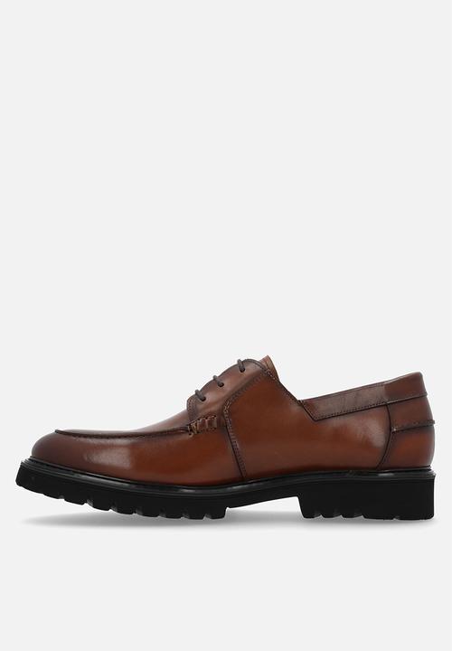 POLO - Chunky gibson lace up - brown