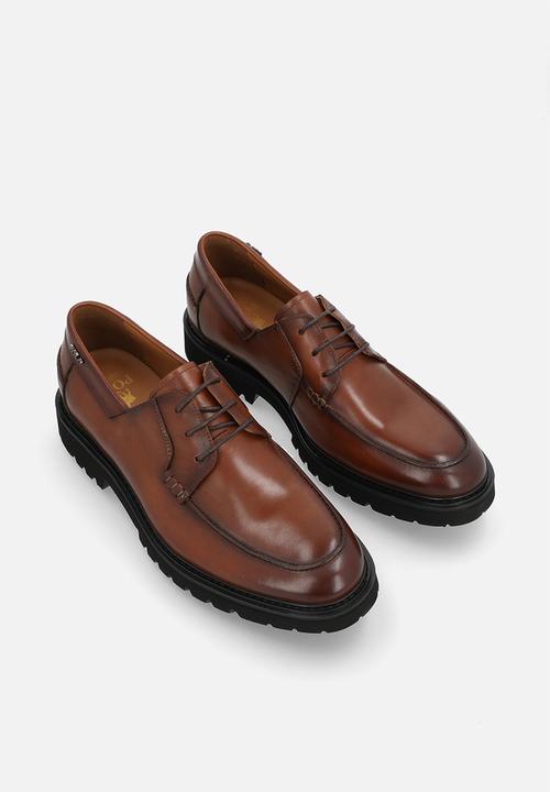 POLO - Chunky gibson lace up - brown