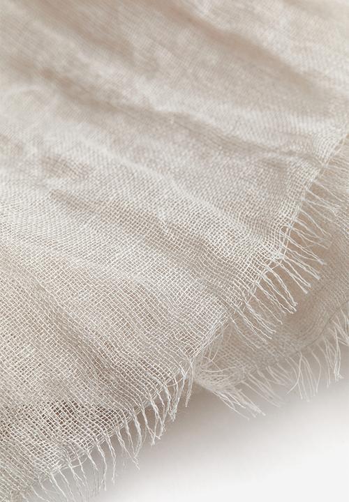 H&M - Linen scarf - light beige