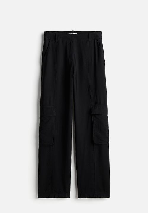 H&M - Utility trousers - black