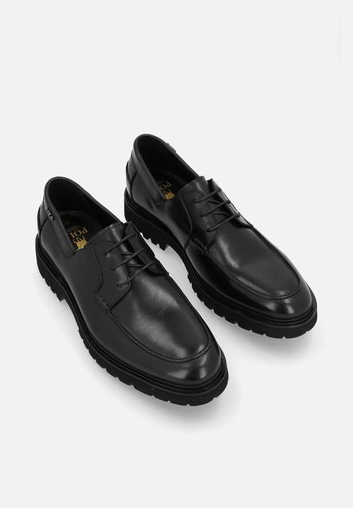 POLO - Chunky gibson lace up - black