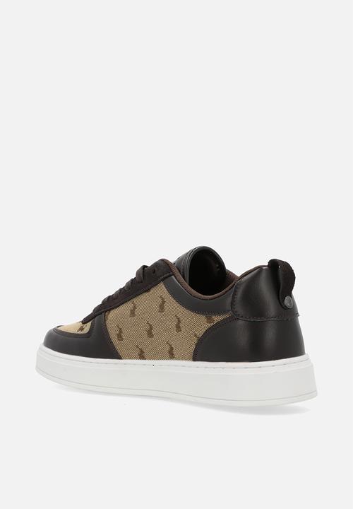 POLO - Colour block monogram sneaker - stone