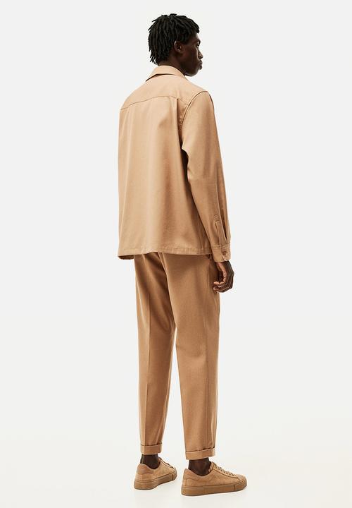H&M - Slim fit tailored joggers - brown
