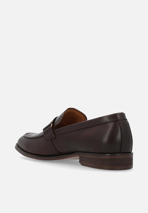 POLO - Circle pony trim penny loafer - brown