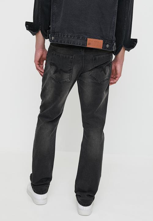SOVIET - Dalton Slim Leg Denim - Charcoal