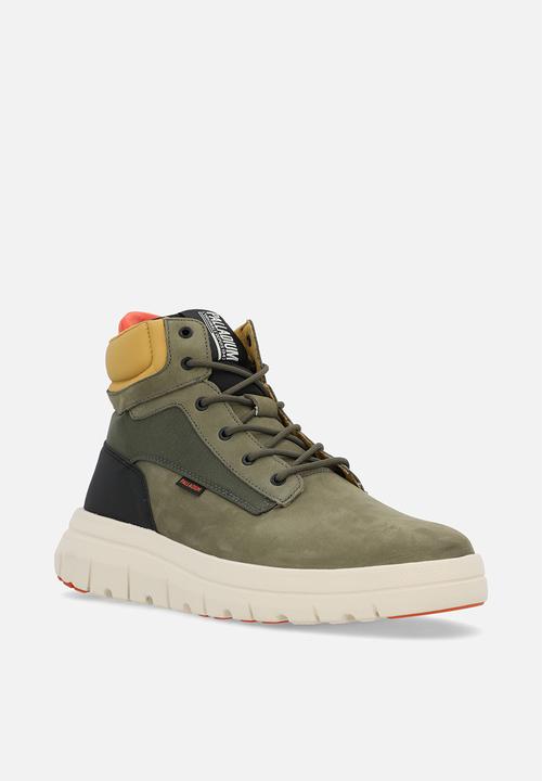 Palladium - Pallaflex cuff lth - olive night