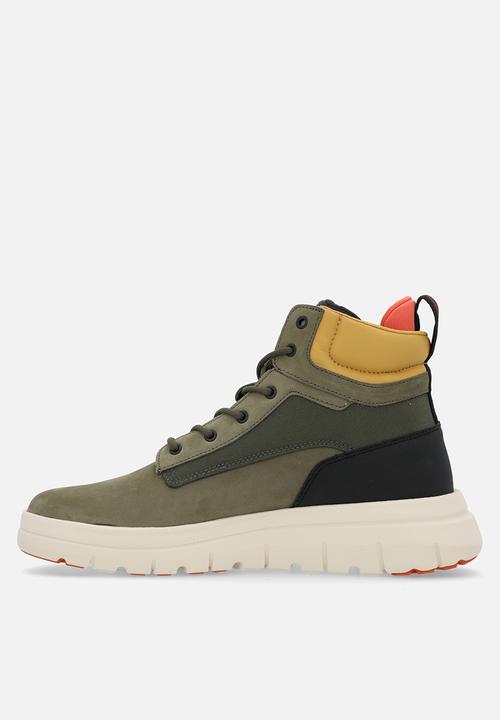 Palladium - Pallaflex cuff lth - olive night