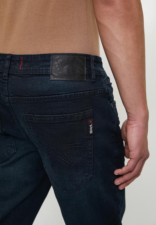 SOVIET - Dalton Straight Leg Denim - Blue Black