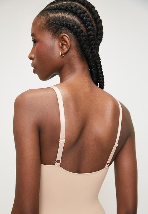 Hunkemoller - Smls HL string body - rugby tan