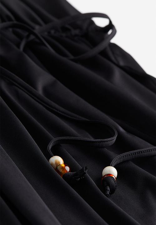H&M - V-neck beach dress - black