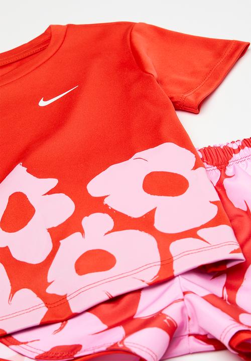 Nike - Nkg floral df sprinter short s - picante red